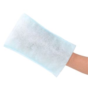 Scrubby Pet 5 Pack of Disposable No-Rinse Bath Mittens, One Size, Scrub and Towel Dry"