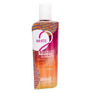 Devoted Creations White 2 Bronze Summer Tropical Electrolyte Infused Tanning Lotion 8.5oz