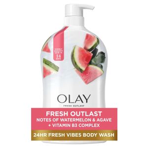 Olay Fresh Outlast Notes of Watermelon & Agave Body Wash, 33 fl oz"