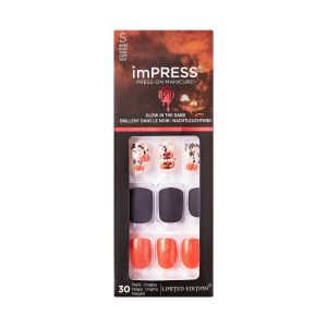 imPRESS Halloween Press-on Manicure, ‘Hey boo-tiful’, 30 Count"