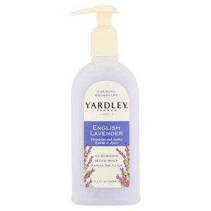 Yardley London Calming Luxurious Hand Soap, English Lavender, Hand Soap, 8.4 Oz. Pump"