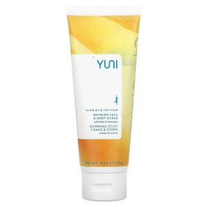 Yuni Beauty Glow With The Flow, Refining Face & Body Scrub, 4 oz (113 g)"