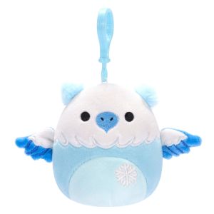 Squishmallows Official Plush 3.5 inch Frost Griffin with Snowflake - Childs Ultra Soft Stuffed Toy Clip On