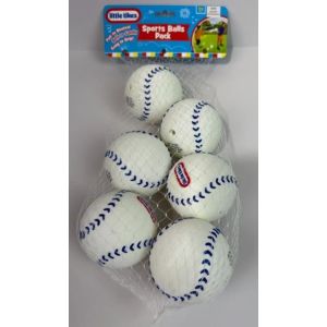 Little Tikes Fun To Bounce Soft To Catch 6 Ct Sports Balls Pack 3-6 Yrs Blue