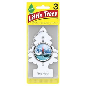 Little Trees Auto Air Freshener, Hanging Card, True North Fragrance, 3 Pack"