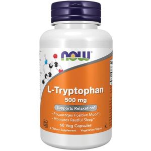 NOW Foods L-Tryptophan 500 mg 60 Veg Caps