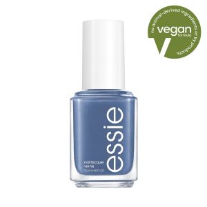 essie Salon Quality Vegan Nail Polish, Cool Muted Blue, 0.46 fl oz Bottle"