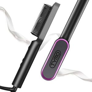 Hair Straightener Brush - Straightening Comb with Anti-Scald, 30s Fast Ceramic Heating, 5 Heat Levels, Auto Off, Frizz-Free, 360 Swivel Cord Portable Straightening Comb for Home"