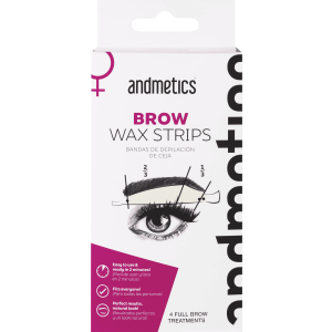 Andmetics Brow Wax Strips - 4 Full Brow Treatments