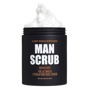 Body Prescriptions Man Scrub Mahogany Exfoliating Body Scrub Soft Scrub Body Exfoliator, 21 oz, 2 Pack"