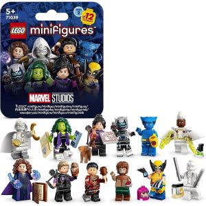 LEGO 71039 Marvel Series 2 Mini Figures, 1 of 12 Iconic Disney+ Characters to Collect in Each Bag Including Wolverine, Hawkeye, She-Hulk, Echo and More (1 Figure - selection random)"