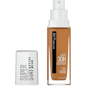 Maybelline Super Stay Liquid Foundation Makeup, Full Coverage, 340 Cappuccino, 1 fl oz"