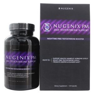 Nugenix PM ZMA - Nighttime Free Testosterone Booster and Sleep Support, 120 Count"