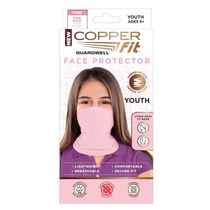 Copper Fit Youth Pink Face Protector 1 pk - Case Of: 1;