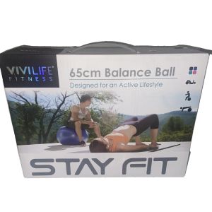 Vivilife Fitness 65 Cm Exercise Yoga Balance Ball with Pump NEW