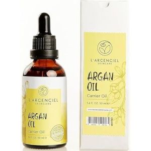 L'ARCENCIEL SKINCARE Argan Oil (1.6 Fl .oz) 100% Pure and Natural, Cold Pressed, Hair, Skin and Nails