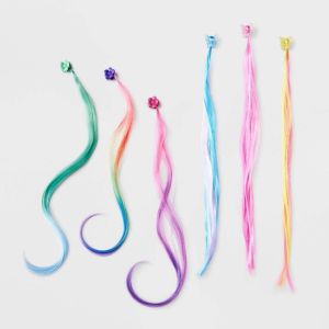 Girls' 6pk Faux Hair Claw Clips - Cat & Jack™