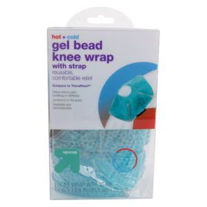 14"x10.25" Hot + Cold Gel Bead Knee Wrap with Strap - up & up™