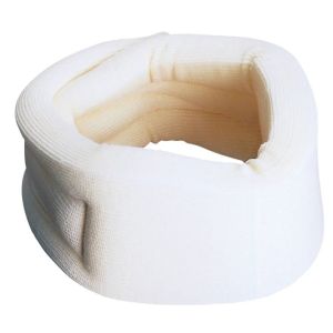 Carex Cervical Collar, Cotton Cover Over Poly Foam, Hook & Loop Closure Adjusts