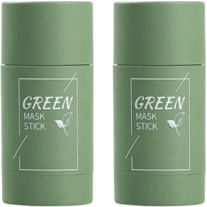 Green Tea Cleansing Mask Stick Facial Deep Purifying Blackhead Acne Remover 2 Pk