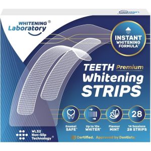 Whitening Laboratory Teeth, Premium Whitening Strips – 14 Sessions – 28 Strips