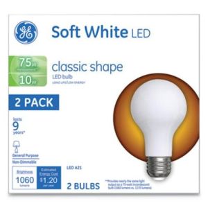 GE Classic LED Soft White Non-Dim A21 10 W 2/Pack 31180