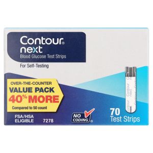 Contour Next Blood Glucose Test Strips Value Pack, 70 Ct"