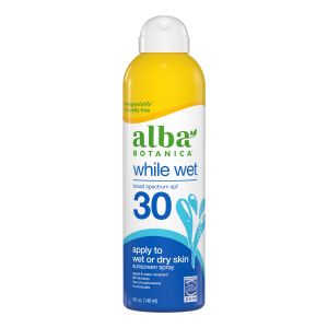 Alba Botanica While Wet Sunscreen Spray SPF 30, 5 fl oz"