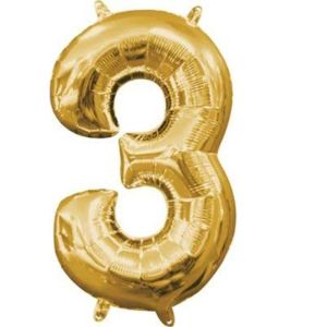 Anagram Air Balloon Number "3", Gold | CVS