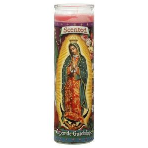 St Jude Candle, Virgen De Guadalupe, 8 Inch, Scented 1 Candle