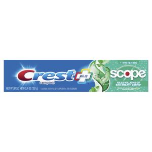 Crest + Scope Complete Whitening Toothpaste, Minty Fresh, 5.4 oz"