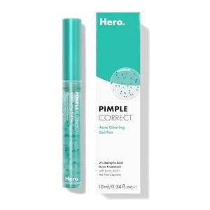 Pimple Correct Acne Clearing Gel Pen from Hero Cosmetics - 2% Salicylic Acid, Non-Drying Formula"