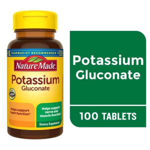 Nature Made Potassium Gluconate Tablets, 550 Mg, 100 Ct"