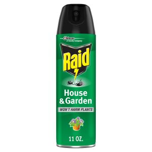 Raid House & Garden Indoor Flying Insect Killer without Harming Plants, 11 oz"