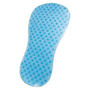 Carex Non-Slip Bathtub and Shower Mat with Suction Cups and Drainage Holes, Blue, 32 x 16 inches"