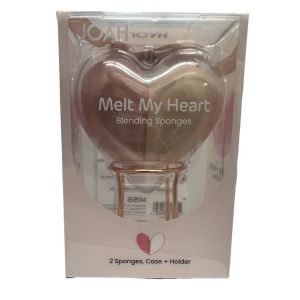 JOAH Melt My Heart Blending Sponges, 2 Sponges, Case + Holder"