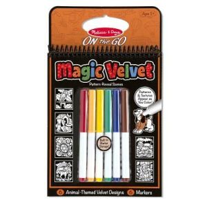 Melissa & Doug on the Go Magic Velvet Pattern-Reveal Activity Kit - Animals