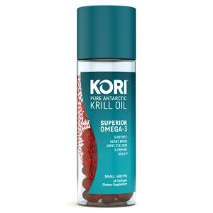 Kori Krill Superior Absorption, Omega-3 Supplement for Overall Health, Softgels, 60 Count"