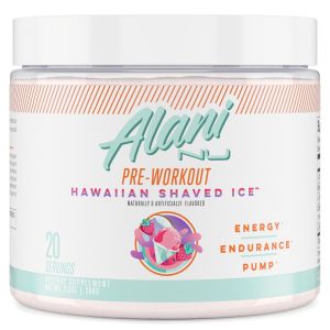 Alani Nu Pre-Workout Powder, Hawaiian Shaved Ice, 7.3oz, 20 Servings"