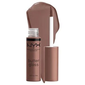 NYX Professional Makeup Butter Gloss, Non-Sticky Lip Gloss, 48 Cinnamon Roll, 0.27 fl oz"