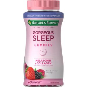 Nature's Bounty® Optimal Solutions Gorgeous Sleep, with Melatonin & Collagen, 60 Gummies"