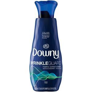 Downy WrinkleGuard - Freshener / Softener - Liquid - Bottle - 25 Fl.oz - 24 Loads - Fresh and Clean - Machine Ready