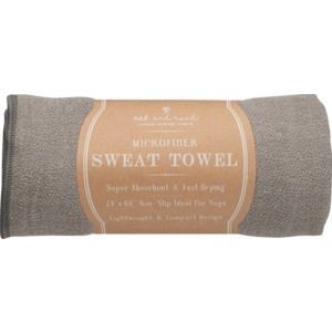 Oak and Reed Large Yoga Towel - Grey/charcoal - 1 Towel - 1 Item