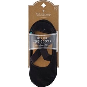 Oak and Reed Get-a-Grip Strapwork Yoga and Studio Socks Black - Small/Medium 1.0 Ea