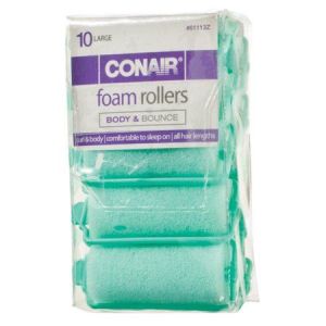 Conair 10 Piece Large Foam Rollers Body & Bounce