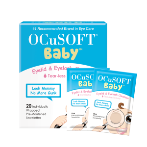 OCuSOFT Baby Eyelid & Eyelash Pre-Moistened Towelette Cleanser, 20 Count"