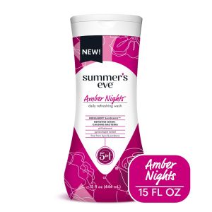 Summer's Eve Amber Nights Feminine Wash with Oat & Shea Extracts, Removes Odor, 15 fl oz"