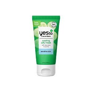 Yes To Cucumbers Cooling Jelly Face Mask, Soothing for Sensitive Skin, 3 Oz"