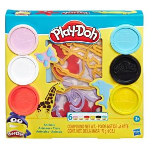 Play-Doh Fundamentals Animals Tool Set with 6 1-Ounce Cans