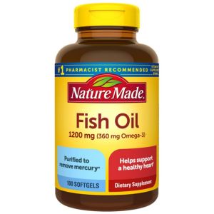 Nature Made Fish Oil 1200 mg Softgels, 100 Count"